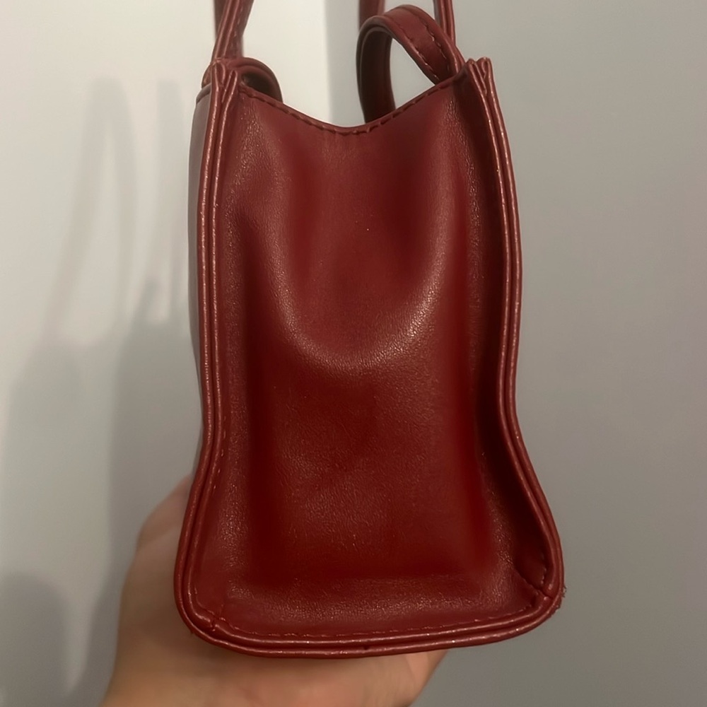 TELFAR - Small Shopping Bag in OxBlood - Picture 4 of 6